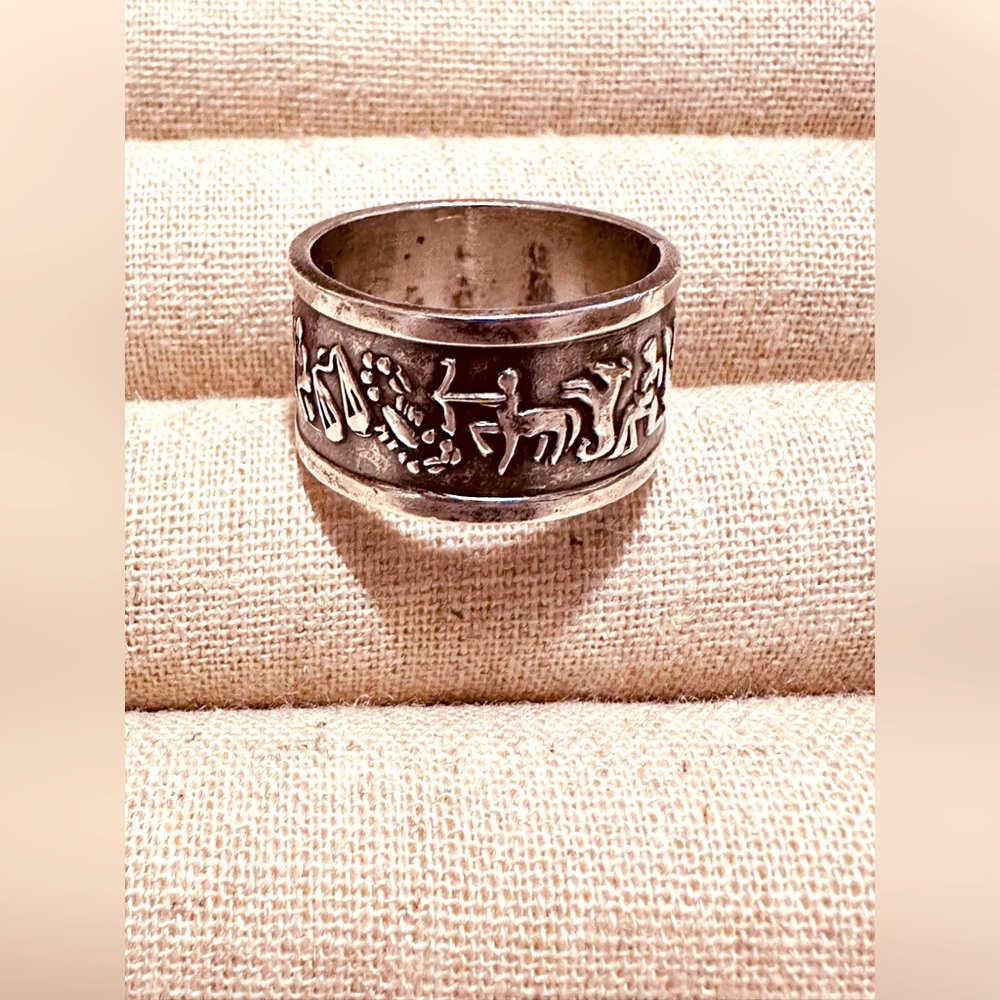 Vintage | Band | Engraved Sterling Silver